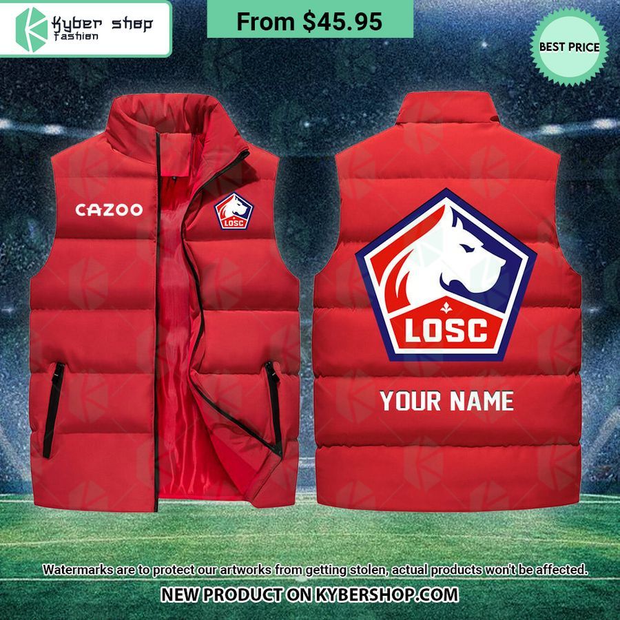 LOSC Lille CUSTOM Sleeveless Puffer Down Jacket