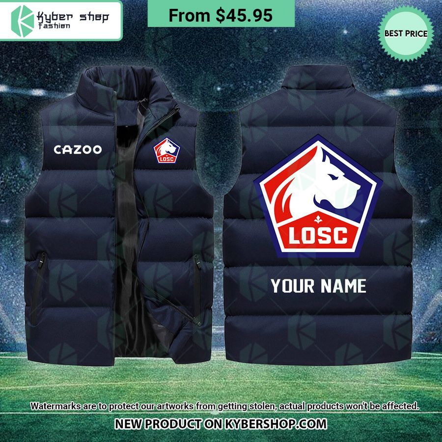 LOSC Lille CUSTOM Sleeveless Puffer Down Jacket
