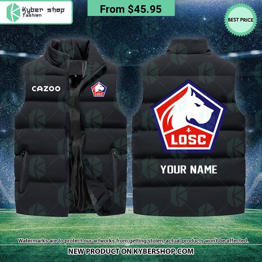LOSC Lille CUSTOM Sleeveless Puffer Down Jacket
