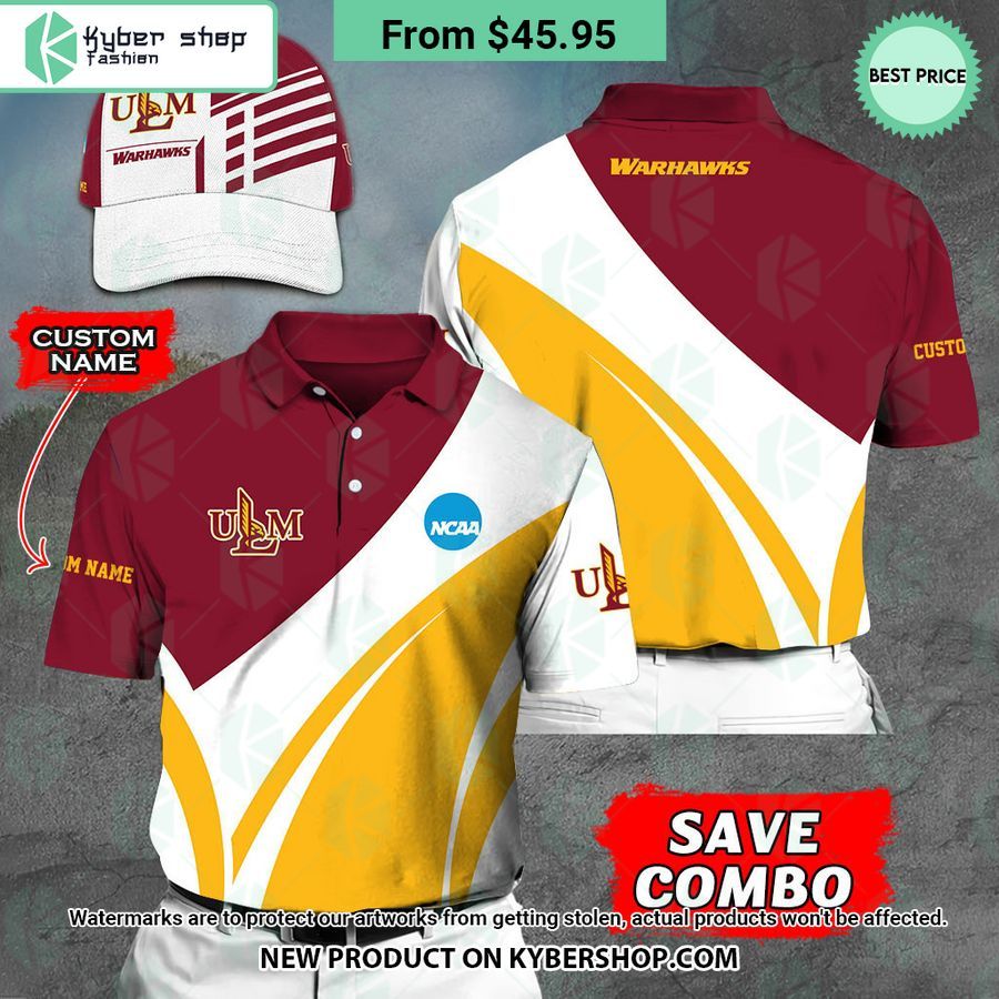 Louisiana-Monroe Warhawks CUSTOM Polo Shirt, Cap