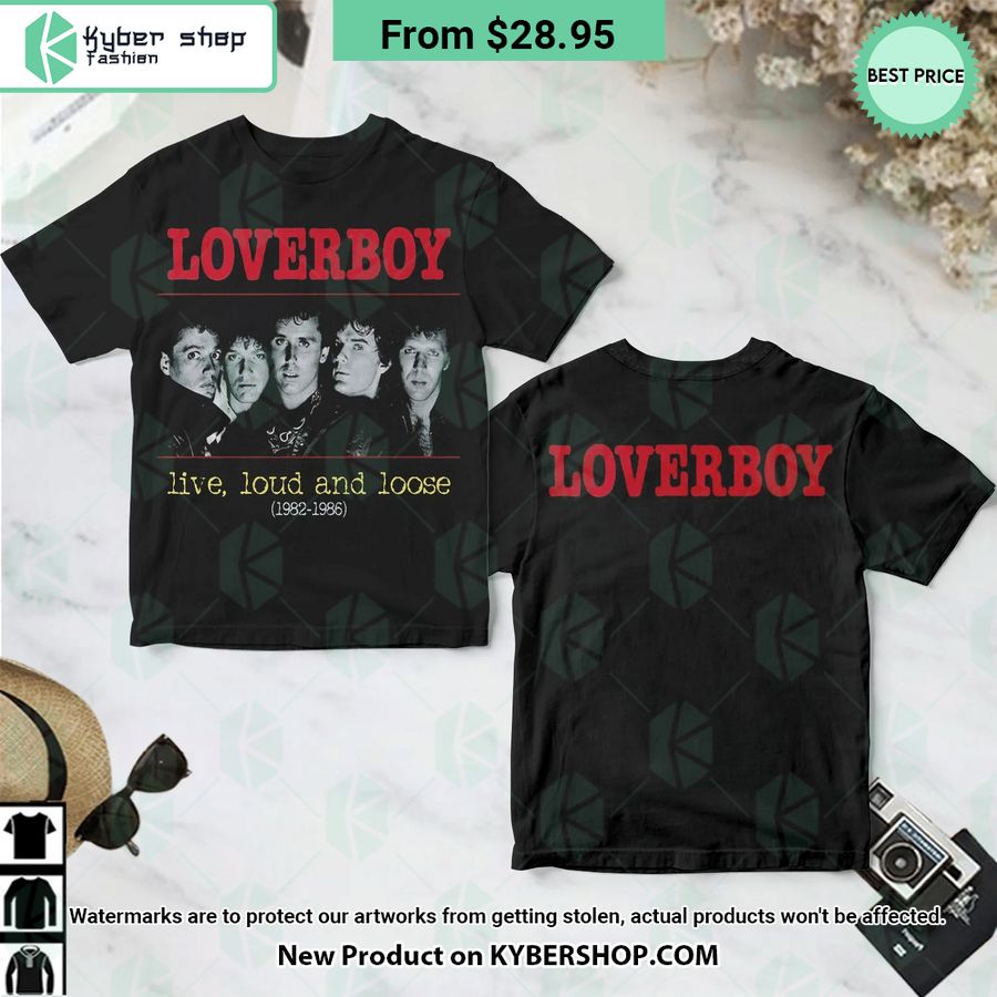 Loverboy Live Loud Loose Album Cover Shirt