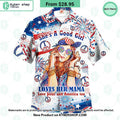 Loves Her Mama Love Jesus and America US Flag Hawaiian Shirt