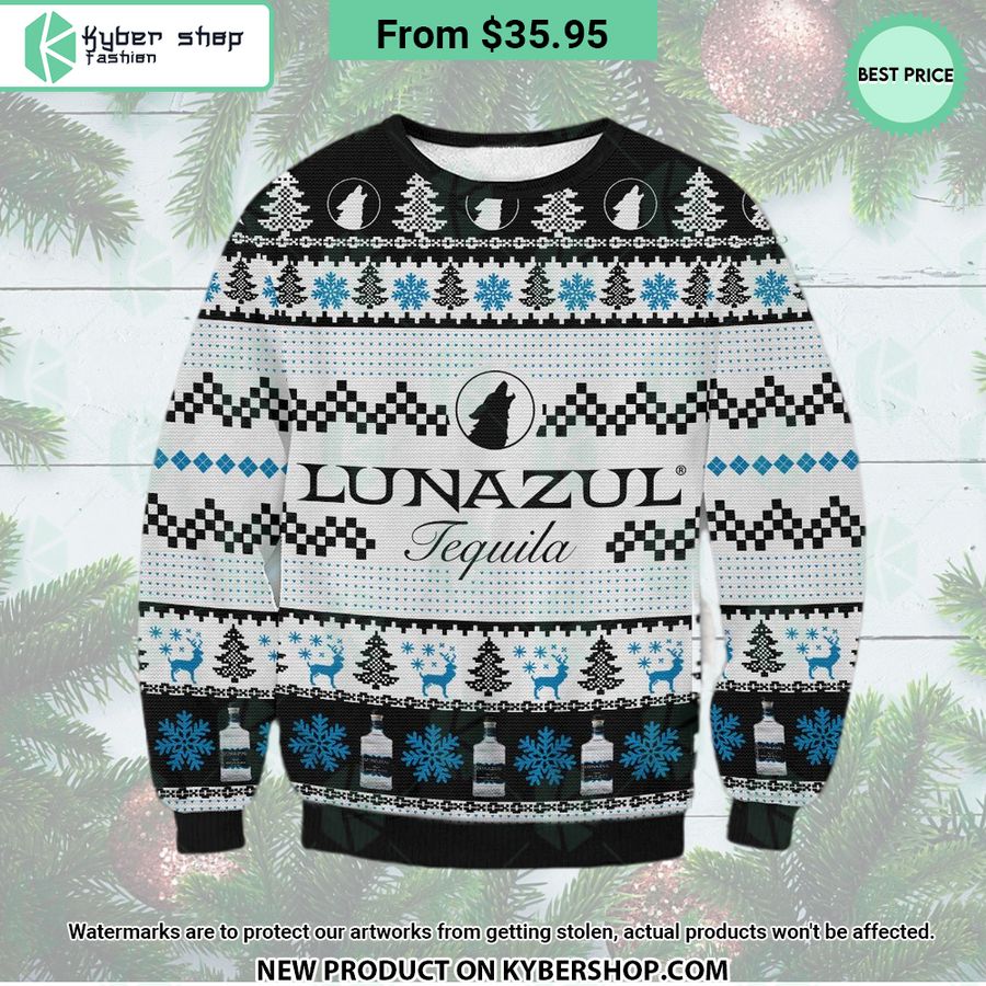 Lunazul Tequila Christmas Sweater