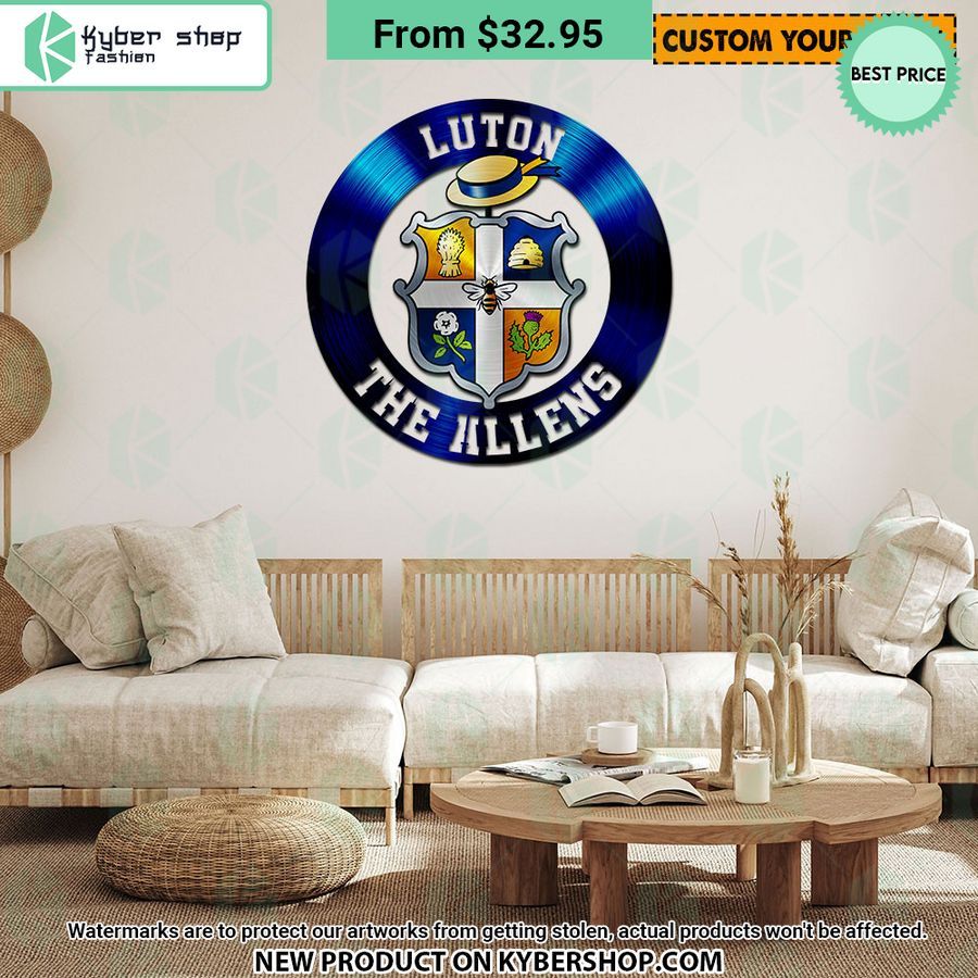 Luton Town CUSTOM Metal Sign