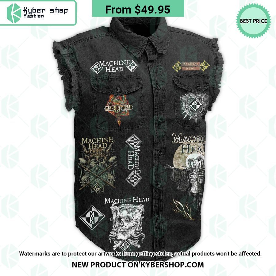 Machine Head Sleeveless Denim Jacket
