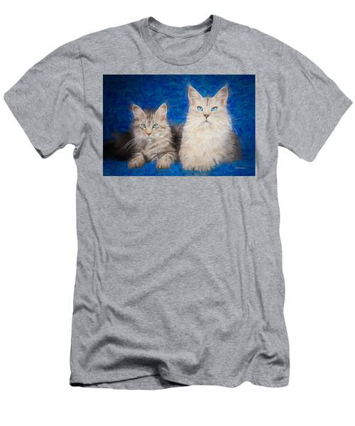 Maine Coon Kitties - Painting T-Shirt