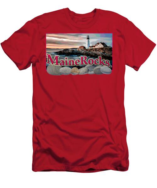 Maine Rocks Portland Head Light T-Shirt