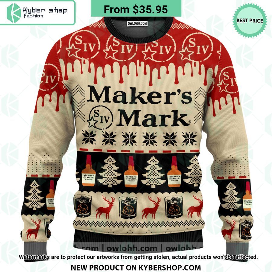 Makers Mark Christmas Sweater
