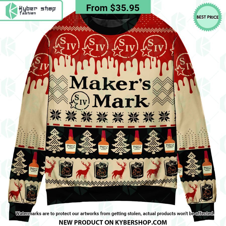 Makers Mark Christmas Sweater