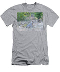 Male Lion With Juveniles Resting In Botswana Africa T-Shirt