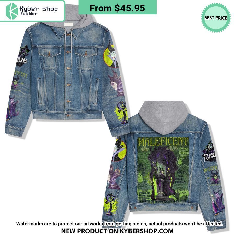 Maleficent Hooded Denim Jacket