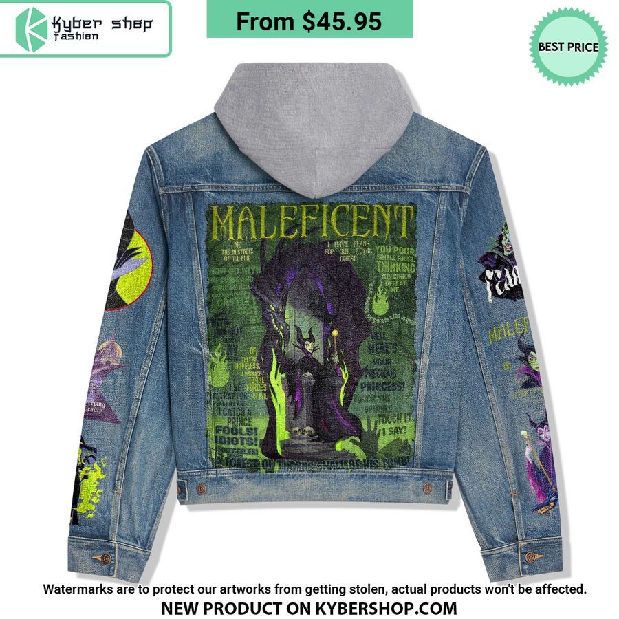Maleficent Hooded Denim Jacket