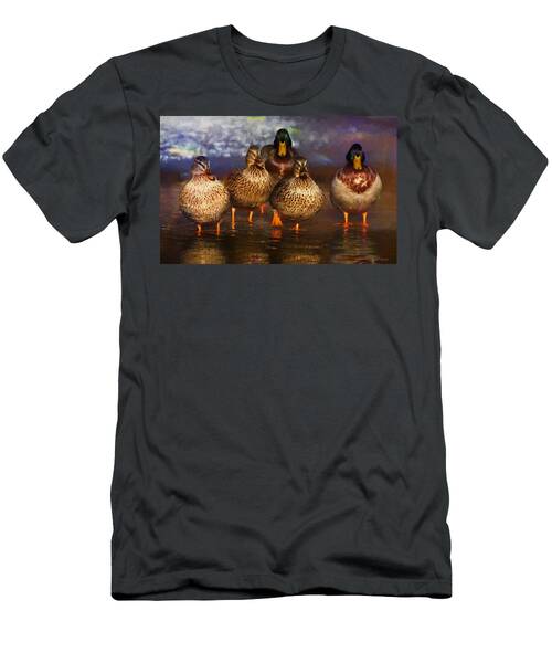 Mallard Family - Painting T-Shirt