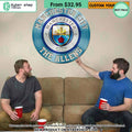 Manchester City CUSTOM Metal Sign