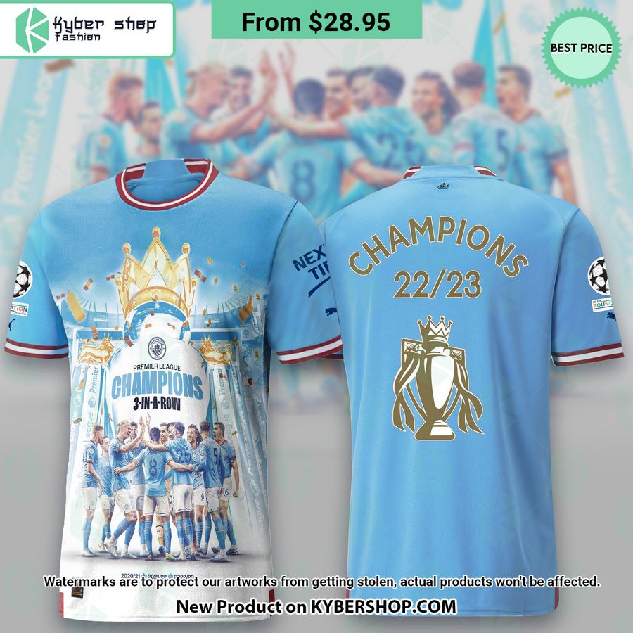 Manchester City Premier League Champions T Shirt