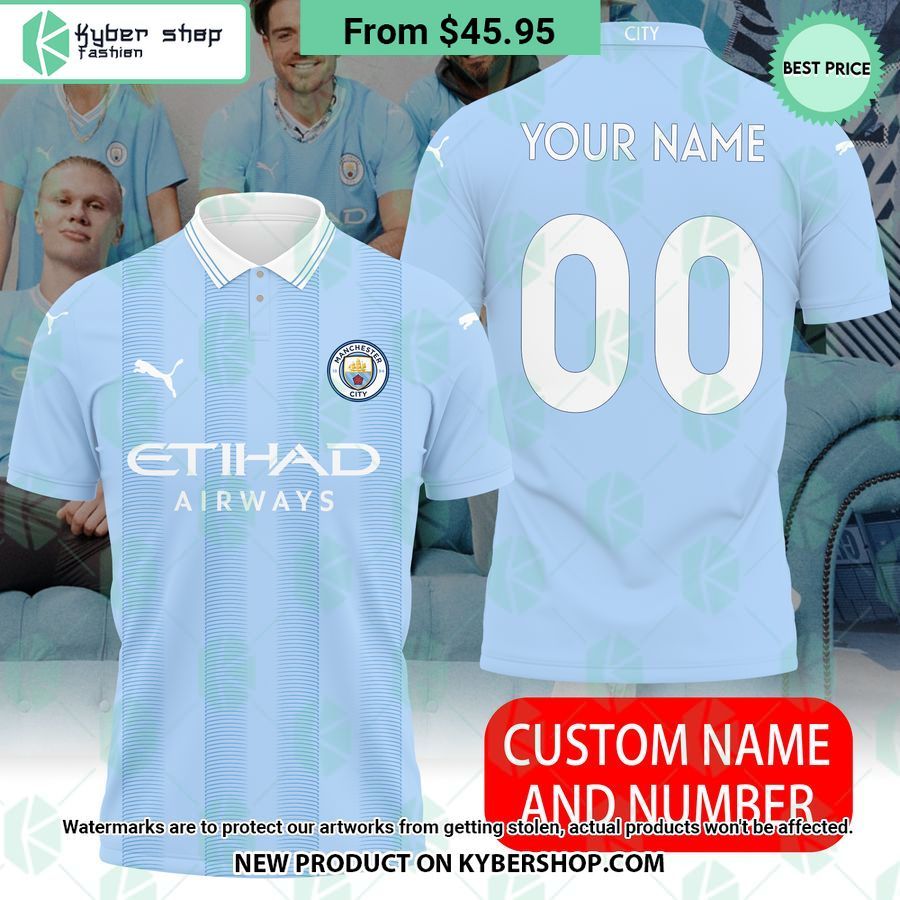 Manchester City Premier League CUSTOM Polo Shirt