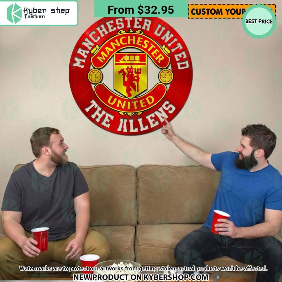 Manchester United CUSTOM Metal Sign