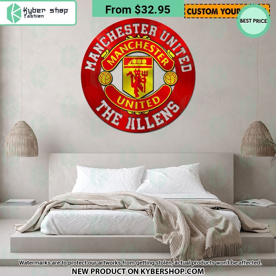 Manchester United CUSTOM Metal Sign