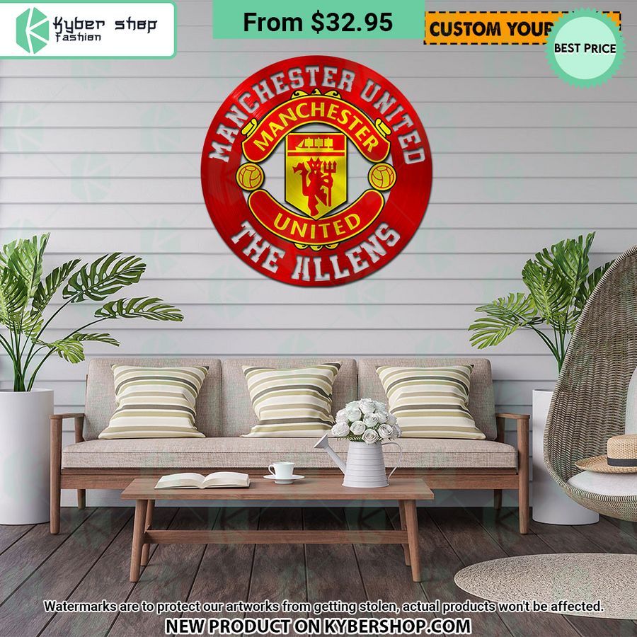 Manchester United CUSTOM Metal Sign
