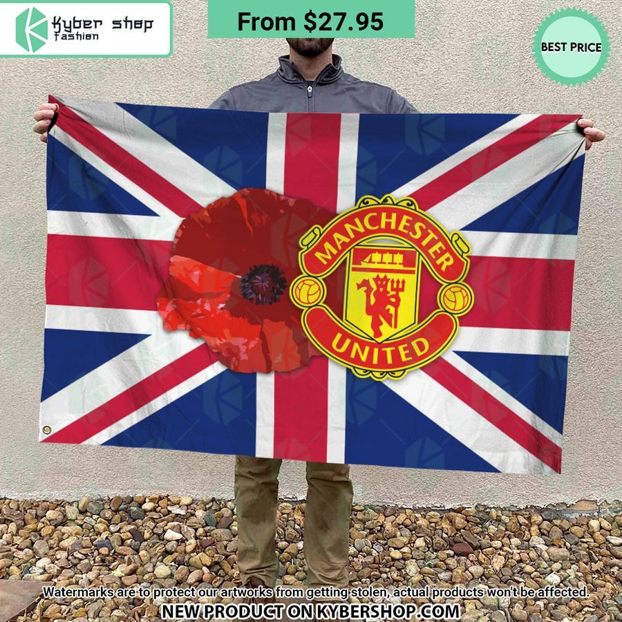 Manchester United Remembrance day Flag