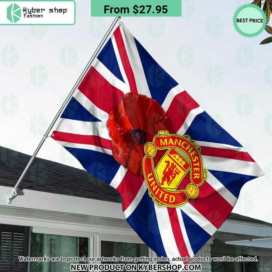 Manchester United Remembrance day Flag