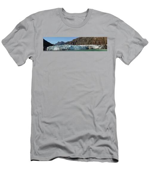 Margerie Glacier At Glacier Bay In Alaska Panoramic T-Shirt