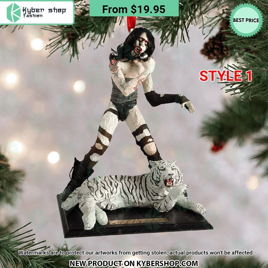 Marilyn Manson Christmas Ornament