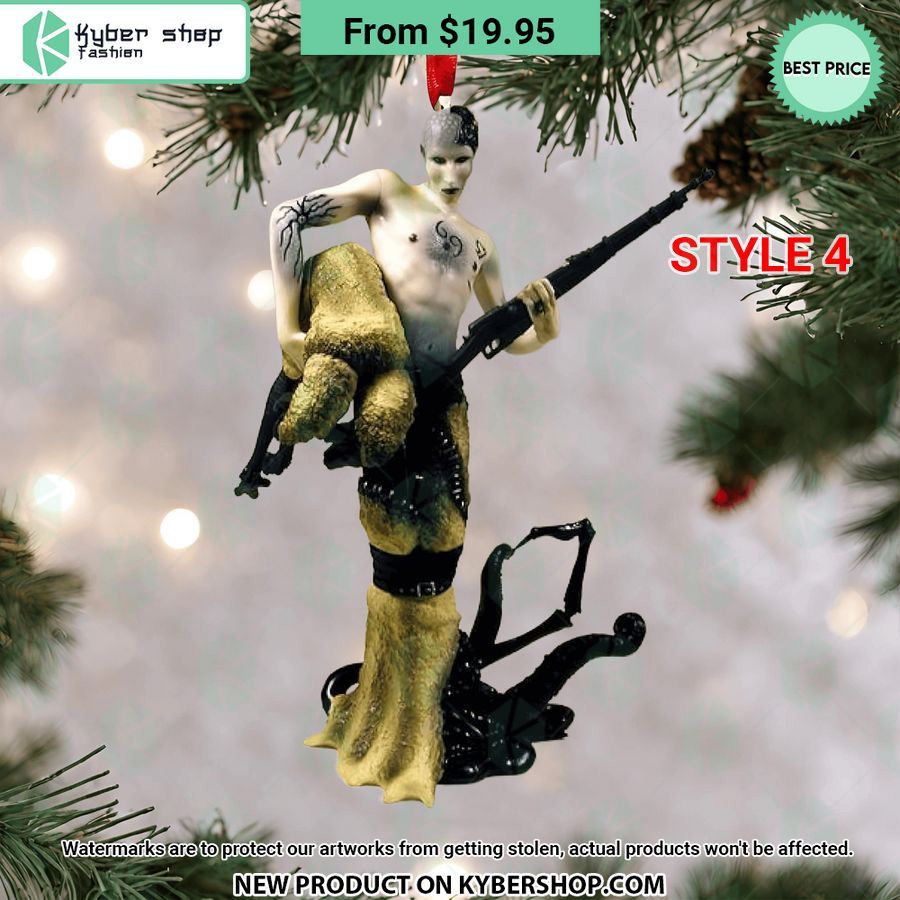 Marilyn Manson Christmas Ornament