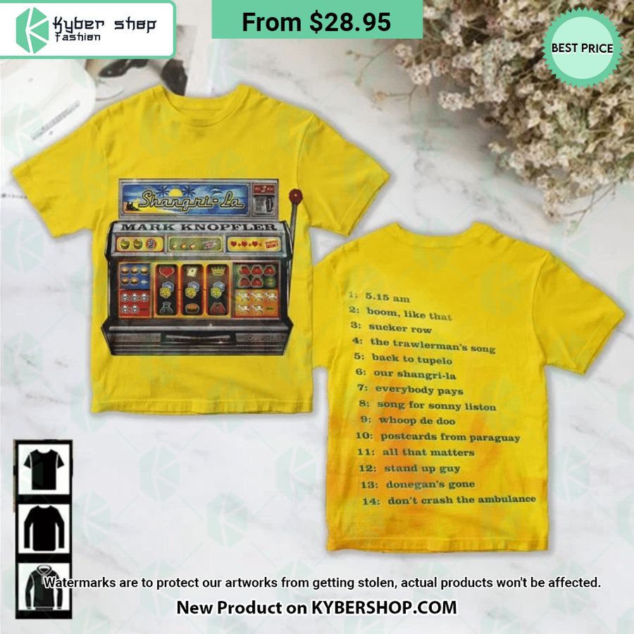 Mark Knopefler Shangri La Album Cover Shirt