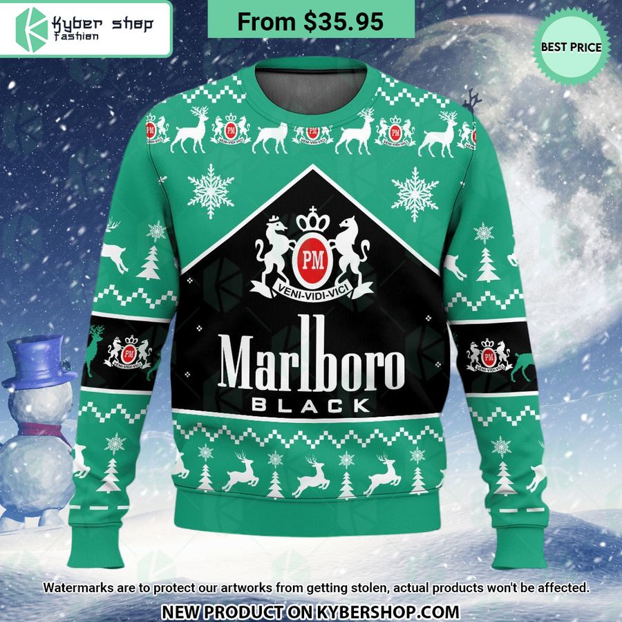 Marlboro Black Methol Christmas Sweater
