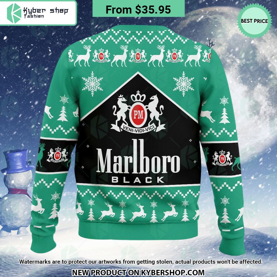 Marlboro Black Methol Christmas Sweater