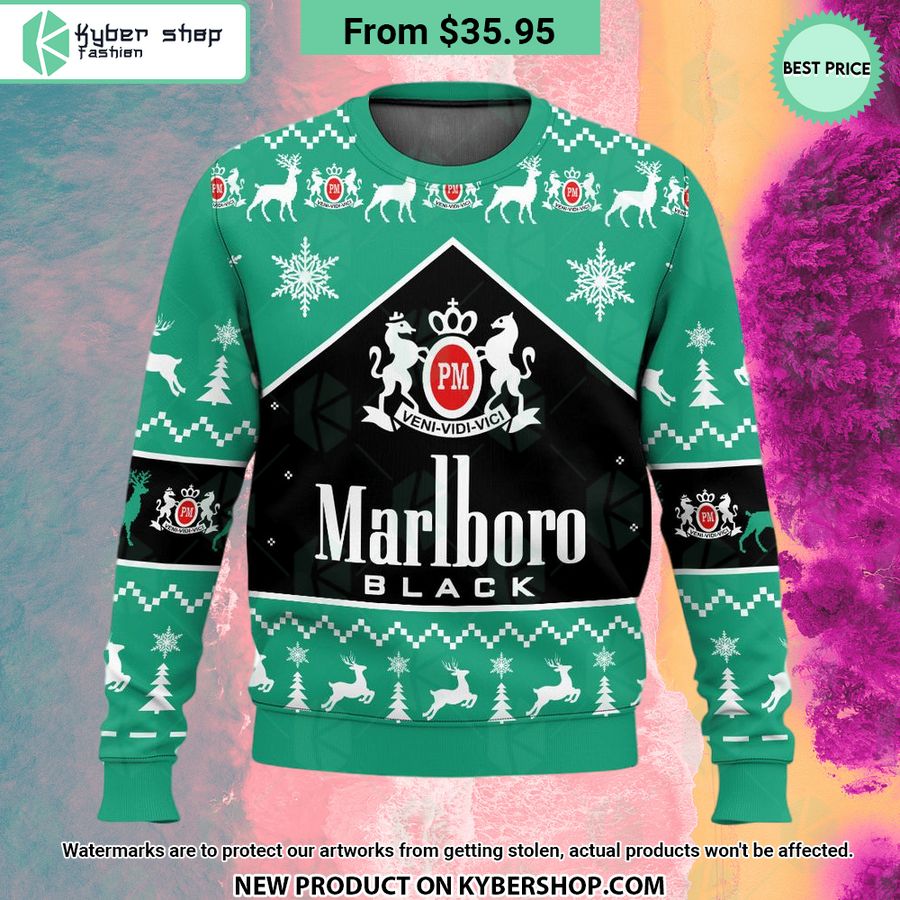 Marlboro Black Methol Christmas Sweater