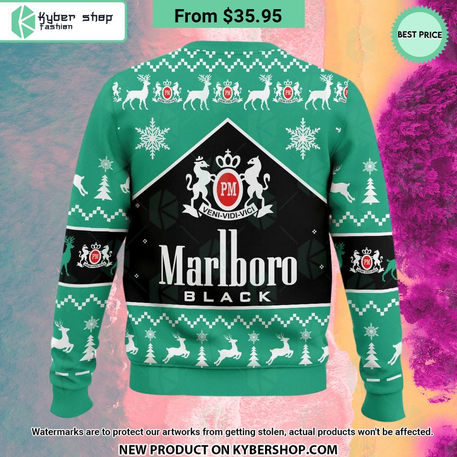 Marlboro Black Methol Christmas Sweater