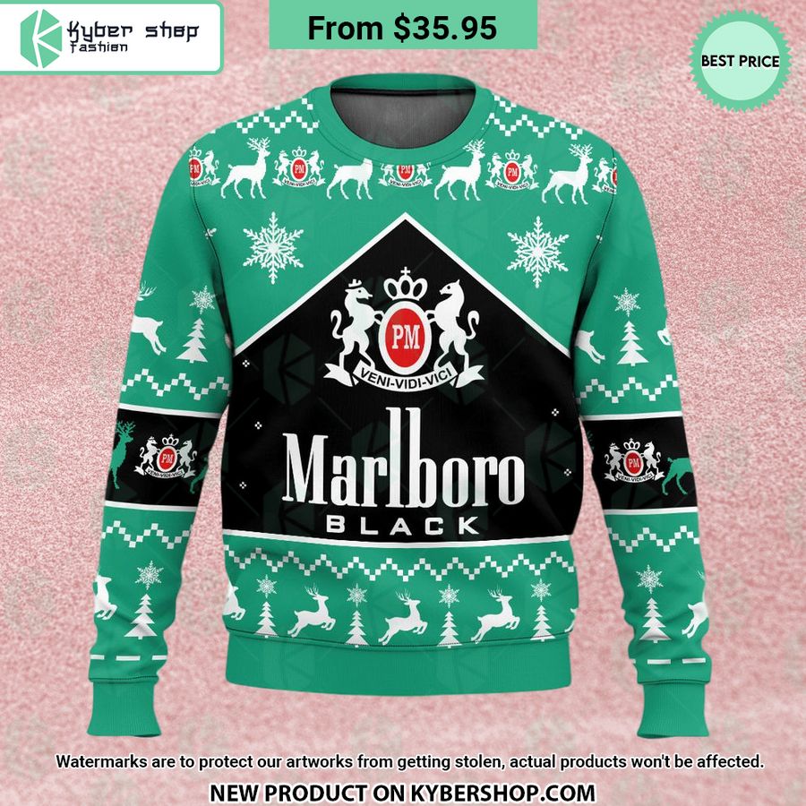 Marlboro Black Methol Christmas Sweater