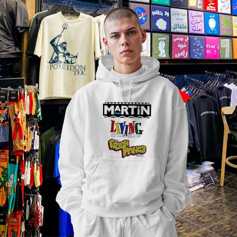 Martin Living Single And The Fresh Prince Of Bel Air Graphic Logo T-shirt