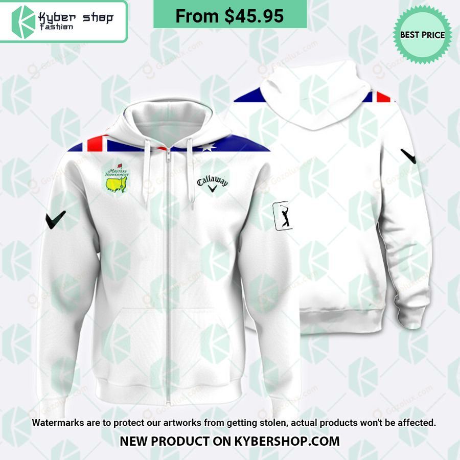Masters Tournament Callaway Australia Flag Polo Shirt