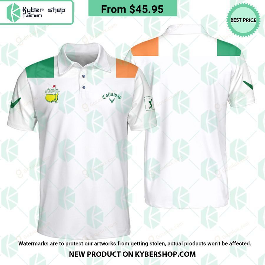 Masters Tournament Callaway Ireland Flag Polo Shirt