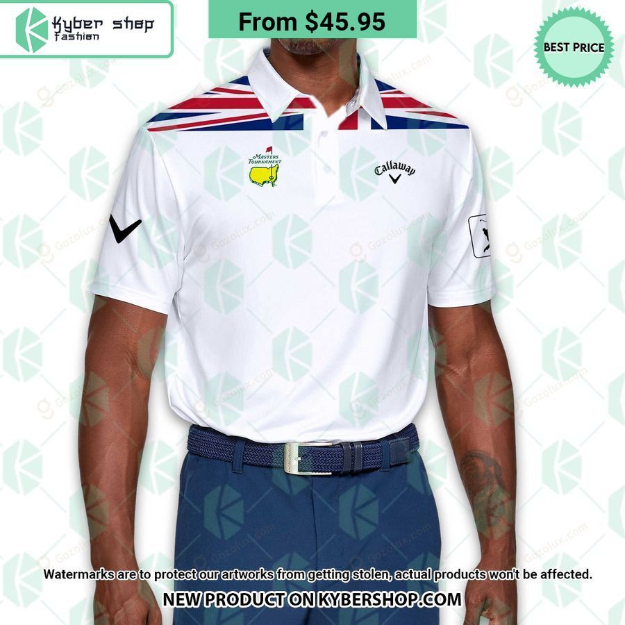 Masters Tournament Callaway UK Flag Polo Shirt