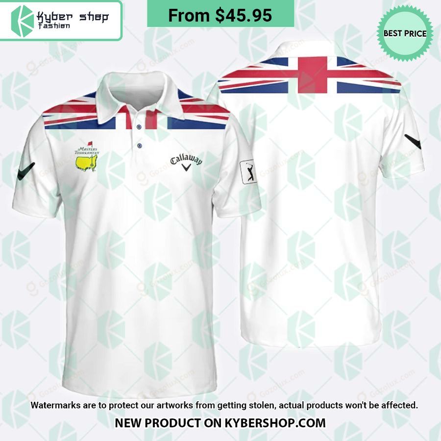 Masters Tournament Callaway UK Flag Polo Shirt
