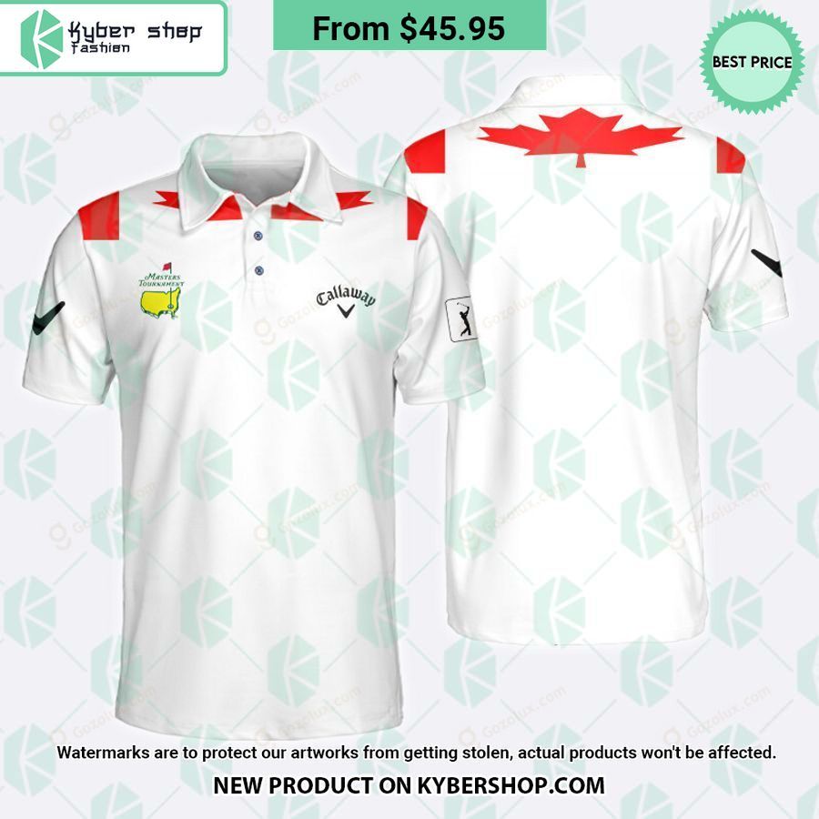 Masters Tournament Canada Flag Polo Shirt