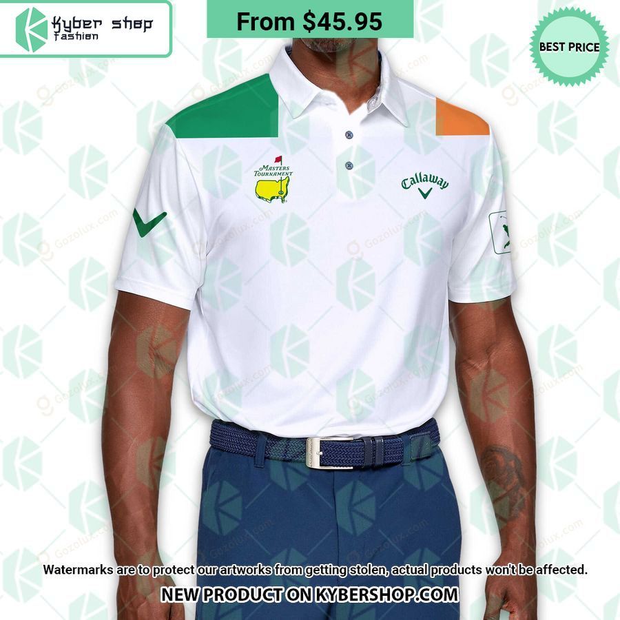Masters Tournament Ireland Flag Callaway Polo Shirt