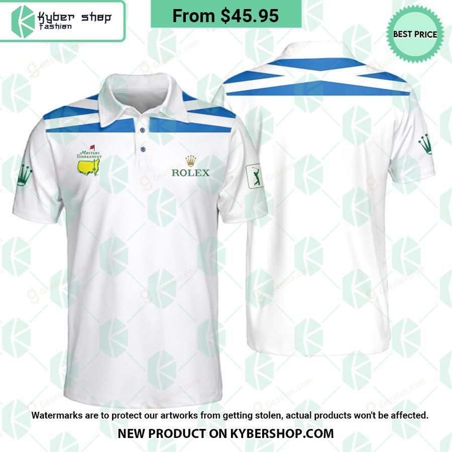 Masters Tournament Scotland Flag Polo Shirt
