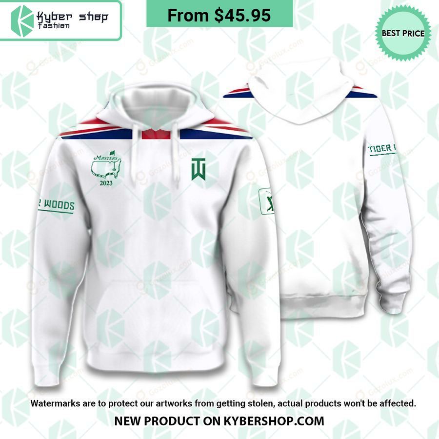 Masters Tournament UK Flag Tiger Woods Polo Shirt