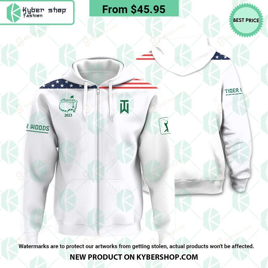 Masters Tournament US Flag Tiger Woods Polo Shirt