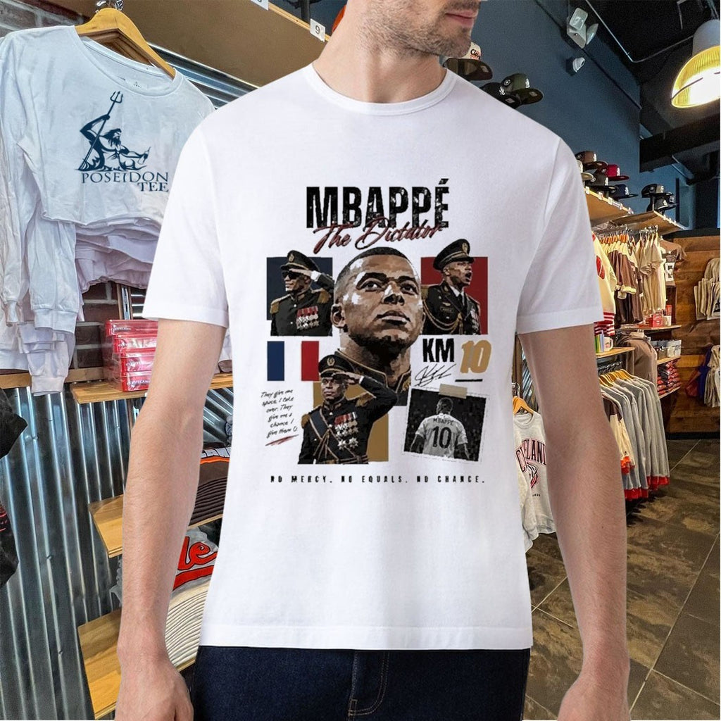 Mbappe The Dictator France Football Star Military Uniform T-shirt