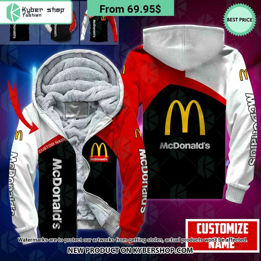 McDonald’s CUSTOM Fleece Hoodie