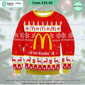 McDonald’s I’m Lovin’ It Sweater