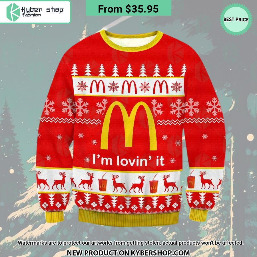 McDonald’s I’m Lovin’ It Sweater