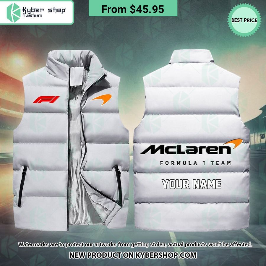 McLaren F1 CUSTOM Sleeveless Puffer Down Jacket