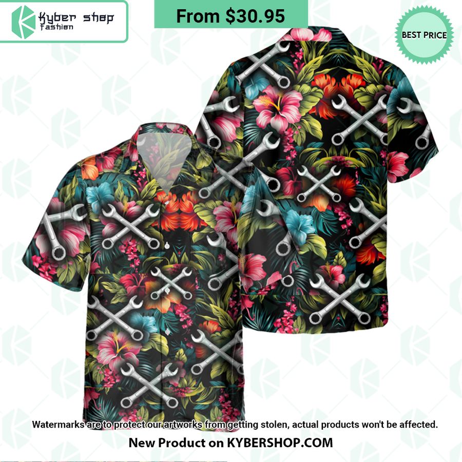Mechanic Wrench Hawaiian Shirt